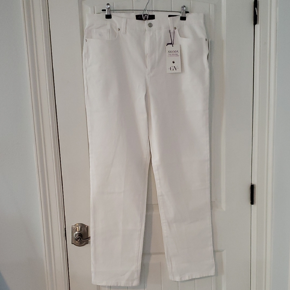 Gloria Vanderbilt White Straight Leg Jeans
